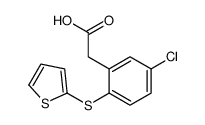 2-(5-chloro-2-thiophen-2-ylsulfanylphenyl)acetic acid结构式