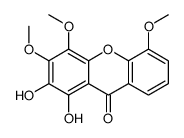 1,2-dihydroxy-3,4,5-trimethoxyxanthen-9-one结构式