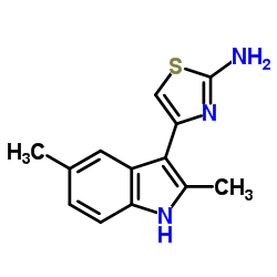 4-(2,5-Dimethyl-1H-indol-3-yl)-1,3-thiazol-2-amine Structure