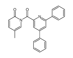 1-(4,6-diphenylpyridine-2-carbonyl)-5-methylpyridin-2-one结构式