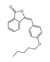 3-[[4-(pentyloxy)phenyl]methylene]phthalide结构式