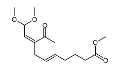 methyl 8-acetyl-10,10-dimethoxydeca-5,8-dienoate Structure