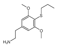 2-(3,5-dimethoxy-4-propylsulfanylphenyl)ethanamine structure