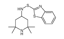 N-(1,3-benzothiazol-2-ylsulfanyl)-2,2,6,6-tetramethylpiperidin-4-amine结构式