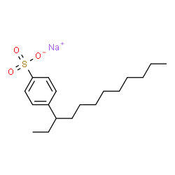 Benzenesulfonic acid, mono-C10-13-alkyl derivs., sodium salts结构式