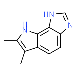 Pyrrolo[2,3-e]benzimidazole, 1,8-dihydro-6,7-dimethyl- (9CI)结构式