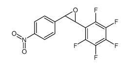 (2R,3R)-2-(4-nitrophenyl)-3-(2,3,4,5,6-pentafluorophenyl)oxirane结构式