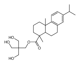 [3-hydroxy-2,2-bis(hydroxymethyl)propyl] (1R,4aS,10aR)-1,4a-dimethyl-7-propan-2-yl-2,3,4,9,10,10a-hexahydrophenanthrene-1-carboxylate结构式