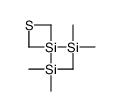 trimethyl-(3-trimethylsilyl-1,3-thiasiletan-3-yl)silane Structure