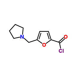 5-(1-Pyrrolidinylmethyl)-2-furoyl chloride结构式