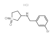N-[(3-bromophenyl)methyl]-1,1-dioxothiolan-3-amine,hydrochloride结构式