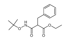 2-Benzyl-N-tert-butoxy-malonamic acid ethyl ester结构式