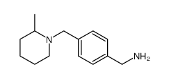 Benzenemethanamine, 4-[(2-methyl-1-piperidinyl)methyl] Structure