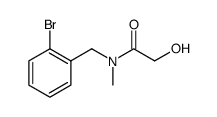 Acetamide, N-[(2-bromophenyl)methyl]-2-hydroxy-N-methyl Structure