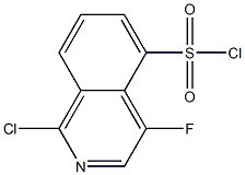 1-chloro-4-fluoroisoquinoline-5-sulfonyl chloride结构式