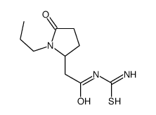 N-carbamothioyl-2-(5-oxo-1-propylpyrrolidin-2-yl)acetamide structure