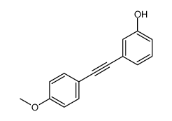 3-[2-(4-methoxyphenyl)ethynyl]phenol Structure