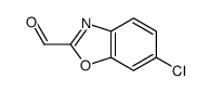 6-chloro-1,3-benzoxazole-2-carbaldehyde结构式