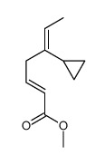 methyl 5-cyclopropylhepta-2,5-dienoate Structure