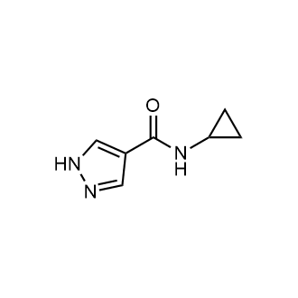 N-cyclopropyl-1H-pyrazole-4-carboxamide Structure