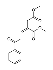 dimethyl 2-(3-oxo-3-phenylpropylidene)butanedioate Structure