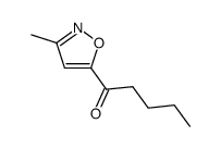 1-(3-methyl-isoxazol-5-yl)-pentan-1-one Structure
