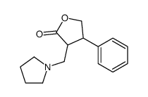 4-phenyl-3-(pyrrolidin-1-ylmethyl)oxolan-2-one Structure