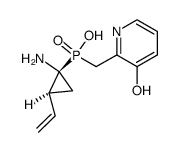 (S)-((1S,2S)-1-amino-2-vinylcyclopropyl)((3-hydroxypyridin-2-yl)methyl)phosphinic acid结构式