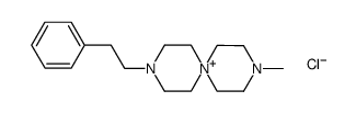 3-methyl-9-(β-phenylethyl)-3,6,9-triazaspiro[5.5]undecane chloride结构式