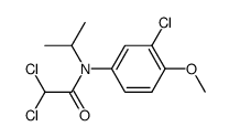 3-Chlor-4-methoxy-N-isopropyl-N-dichloracetyl-anilin结构式