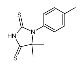 5,5-dimethyl-1-p-tolyl-imidazolidine-2,4-dithione Structure