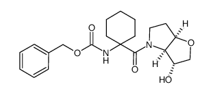 benzyl 1-((3R,3aR,6aR)-3-hydroxyhexahydro-2H-furo[3,2-b]pyrrole-4-carbonyl)cyclohexylcarbamate Structure