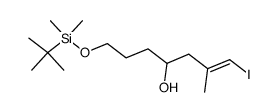 (E)-7-(tert-Butyl-dimethyl-silanyloxy)-1-iodo-2-methyl-hept-1-en-4-ol Structure