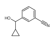 3-(cyclopropyl(hydroxy)methyl)benzonitrile结构式