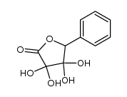 3,4-Dihydro-3,3,4,4-tetrahydroxy-5-phenyl-furan-2(5H)-one结构式