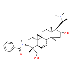 N-[(20S)-20-(Dimethylamino)-16α-hydroxy-4α-(hydroxymethyl)-4,14-dimethyl-9,19-cyclo-5α-pregn-6-en-3β-yl]-N-methylbenzamide picture