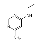 Pyrimidine, 4-amino-6-ethylamino- (6CI) structure