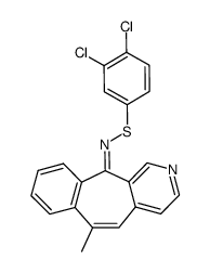 N-(6-methylbenzo(5,6)cyclohepta(1,2-c)pyridin-11-ylidene)-3,4-dichlorobenzenesulfenamide结构式