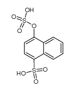 4-sulfo-1-naphthyl hydrogen sulfate结构式