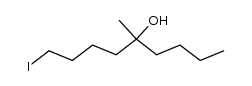 1-iodo-5-methylnonan-5-ol Structure
