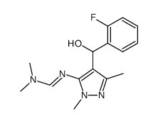 5-(((dimethylamino)methylene)amino)-α-(2-fluorophenyl)-1,3-dimethyl-1H-pyrazole-4-methanol Structure