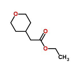 Ethyl 2-(tetrahydro-2H-pyran-4-yl)acetate structure