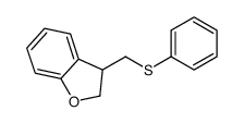 3-(phenylsulfanylmethyl)-2,3-dihydro-1-benzofuran结构式