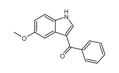 (5-methoxy-1H-indol-3-yl)(phenyl)methanone结构式
