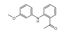 1-[2-[(3-Methoxyphenyl)amino]phenyl]ethanon Structure