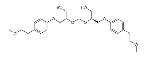 2,2'-O-methylenebis[(S)-1-O-p-(2-methoxyethyl)phenylglycerol] Structure