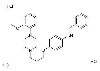 N-benzyl-4-[3-[4-(2-methoxyphenyl)piperazin-1-yl]propoxy]aniline,trihydrochloride结构式