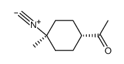 1-acetyl-4-isocyano-4-methylcyclohexane Structure