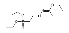 ethyl N-(2-diethoxyphosphorylethoxy)ethanimidate Structure