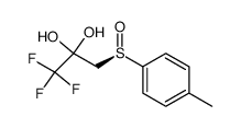 1,1,1-Trifluoro-3-((R)-toluene-4-sulfinyl)-propane-2,2-diol Structure